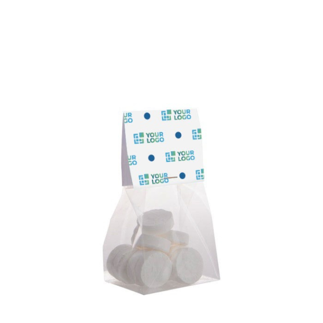 Saco de Wilhelmina Mints com topo personalizável 50 g