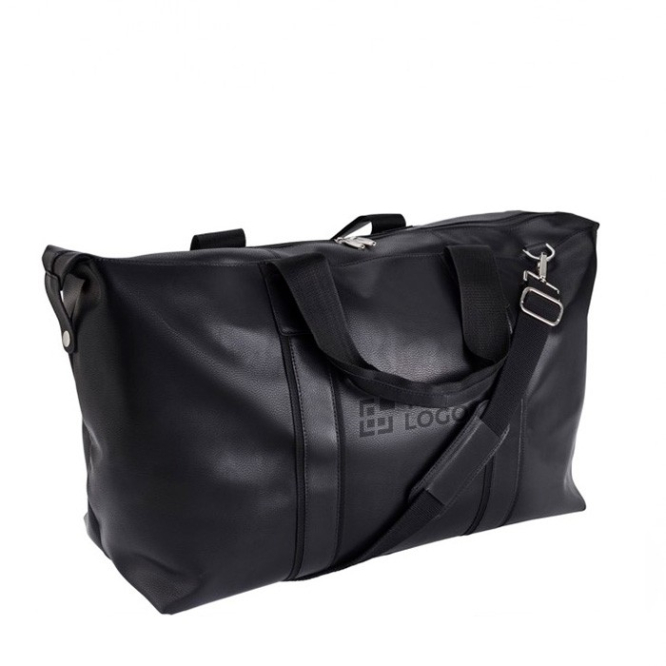 Saco de desporto em pele, bolso interior de fecho de correr