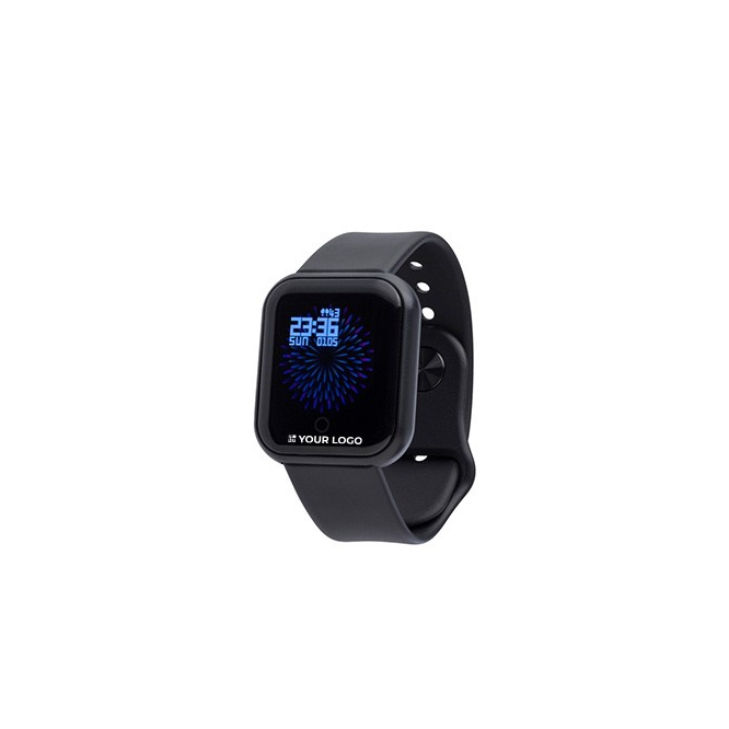 Smartwatch multifunções sem fios, pulseira ajustável e USB