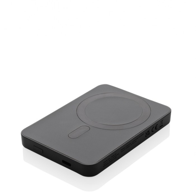 Powerbank sem fio com íman e indicador de energia 5.000 mAh