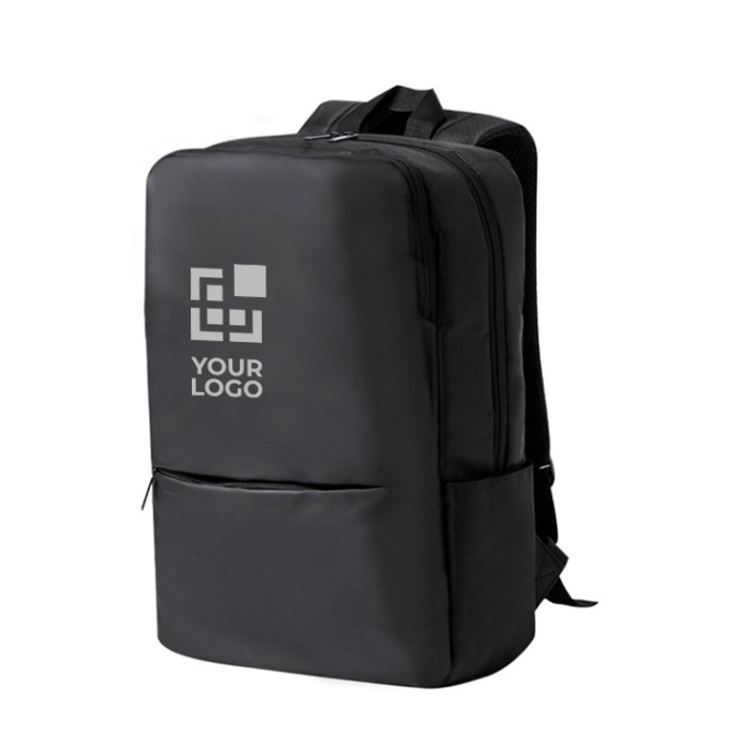 Mochila de pele sintética, compartimento para tablet e portátil 15''