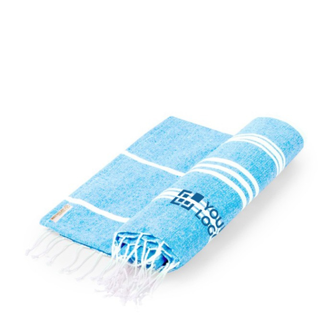 Páreo toalha bicolor de algodão reciclado e poliéster 255g/m2