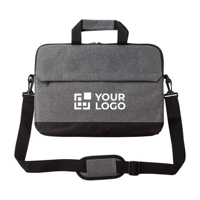 Bolsa para portátil de poliéster 600D com bolso frontal 15