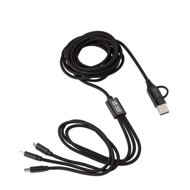 Conjunto de cabos de carregamento de nylon com várias conexões