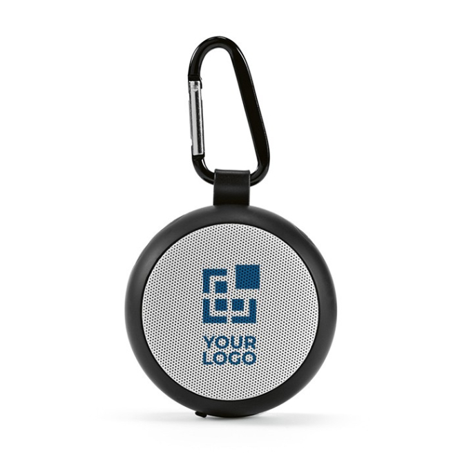 Coluna sem fio com grade personalizável e mosquetão