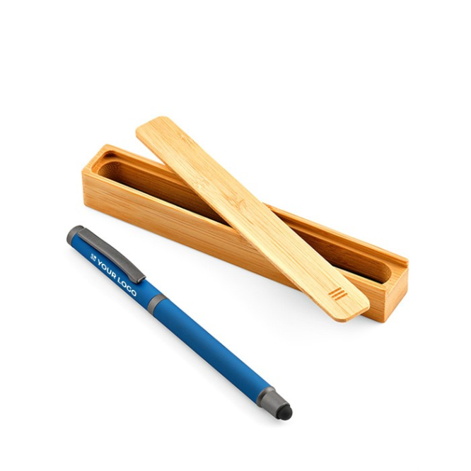 Caneta de aço inoxidável reciclado tinta preta Dokumental®