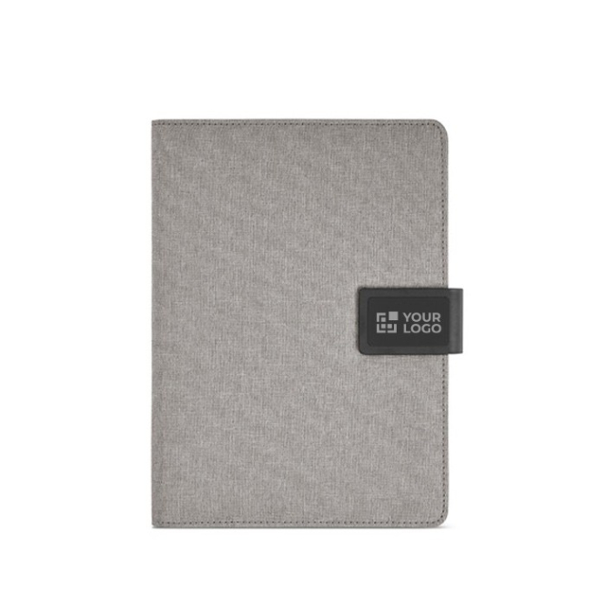 Portefólios de RPET com capa para tablet e fecho magnético A5