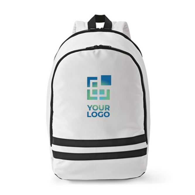 Mochila de RPET com bolso para portátil e faixas refletoras 18L