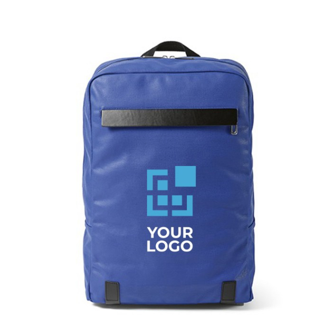 Mochila de algodão reciclado com detalhes em couro reciclado 340 g/m2
