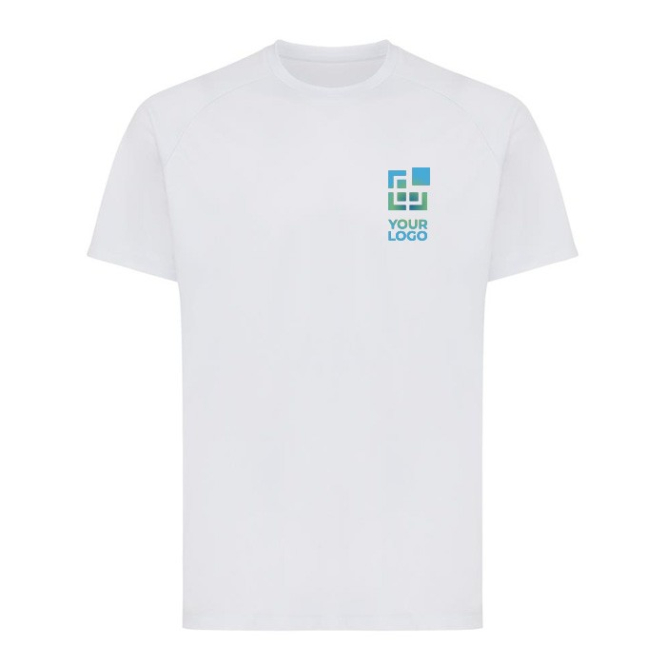 T-shirt técnica, poliéster reciclado casual fit 150 g/m2 Iqoniq cor cinzento-claro vista principal