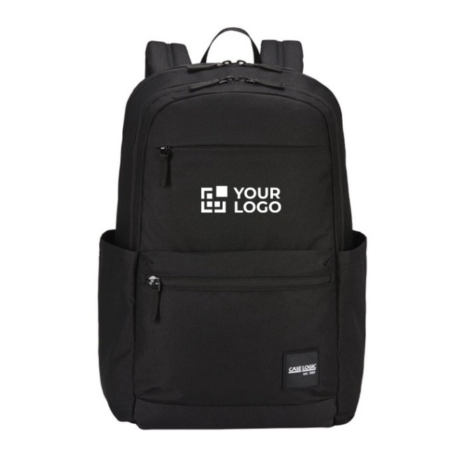 Mochila para PC Case Logic® de poliéster reciclado com bolsos 15,6''