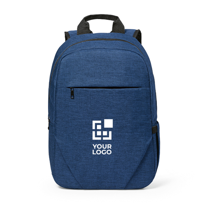 Mochila de RPET 300D com compartimento frontal com zíper 18L