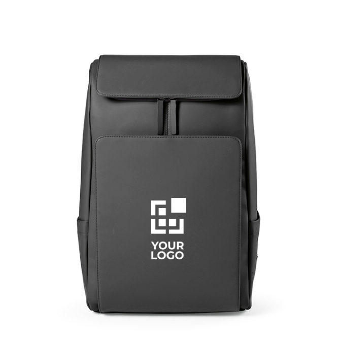 Mochila de couro sintético com espaço acolchoado para portátil 20L