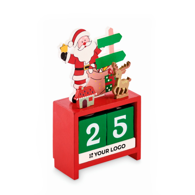 Calendário de Natal para secretária, de contagem regressiva