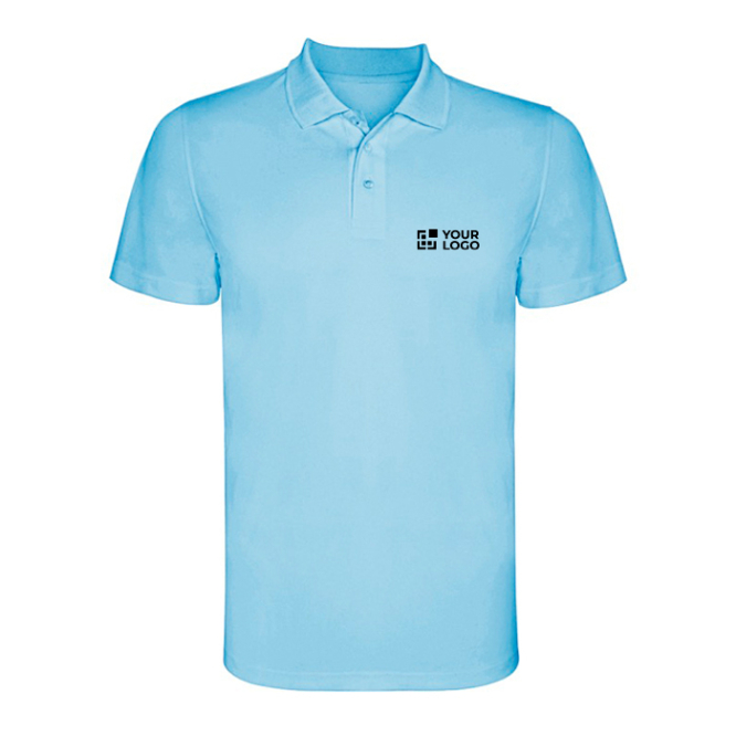 Polo técnico de manga curta de poliéster piqué 150 g/m2 Roly Direct Monzha 