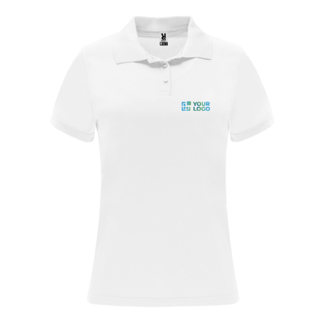 Polo técnico de poliéster piqué para mulher 150 g/m2 Roly Direct Monzha 