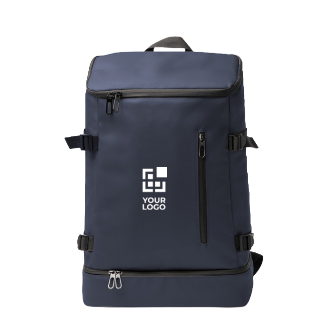 Mochila térmica em pele sintética com interior isotérmico e abertura