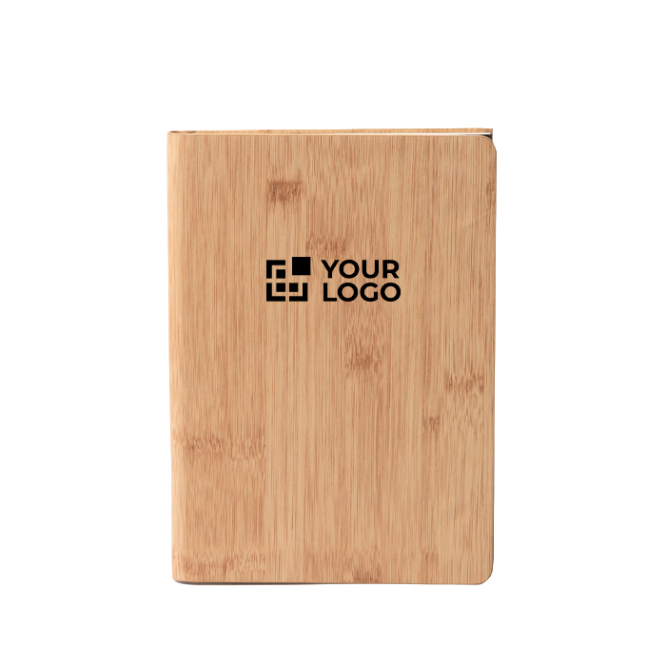 Bloco de notas A5 com suporte para telemóvel e tapete de rato, folhas lisas