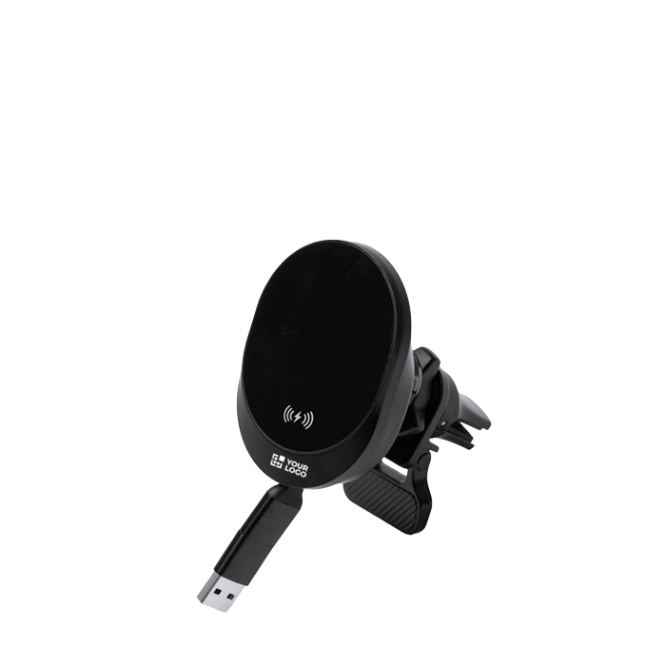 Carregador sem fios para carro com cabo retrátil Tipo C 15W