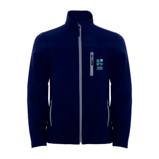 Casaco softshell com elastano e fecho de correr 300 g/m2 Roly Direct Antartida 