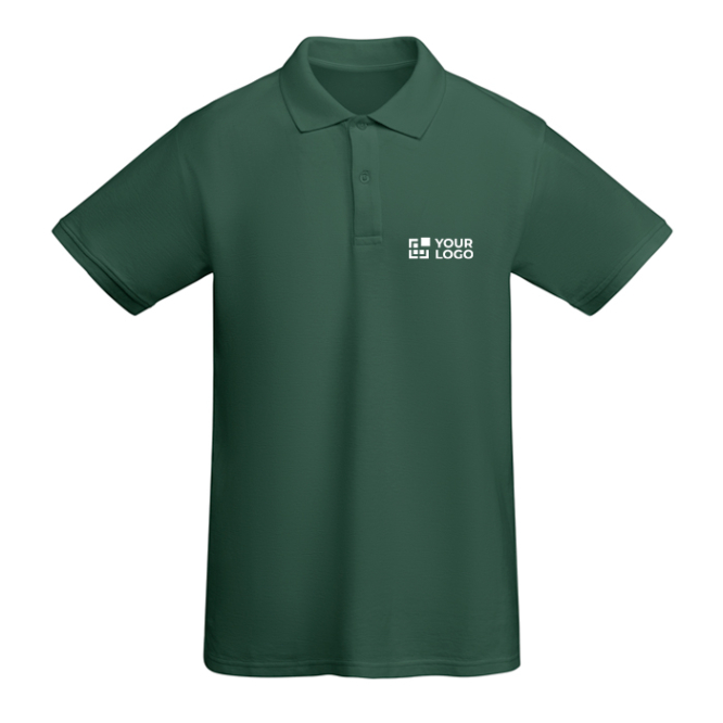 Polo de manga curta de algodão orgânico 210 g/m2 Roly Direct Prince 