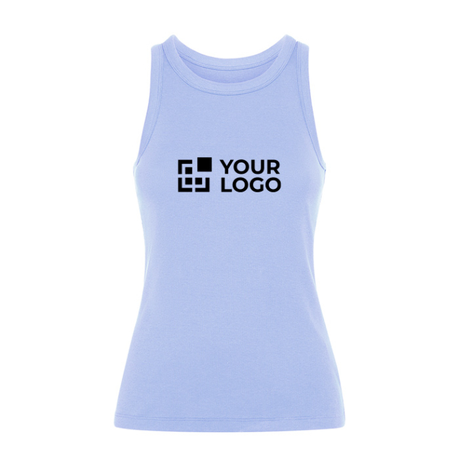 T-shirt sem mangas de senhora em malha canelada 270 g/m² Roly Direct Dribe