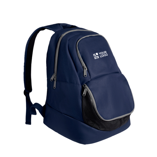 Mochila desportiva com bolso para sapatos e costas almofadadas 31L