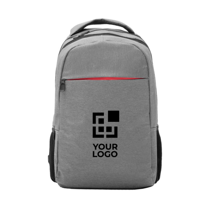 Mochila de poliéster marmoreado com compartimento para PC