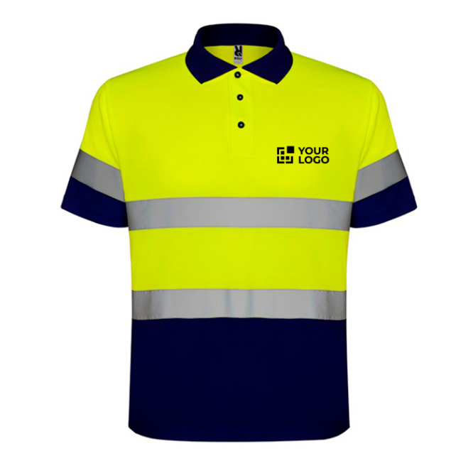 Polo de trabalho de alta visibilidade de poliéster 170 g/m2 Roly Polaris 