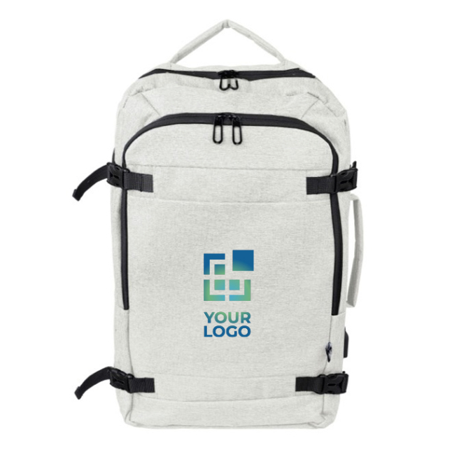 Mochila para portátil antirroubo de poliéster com porta USB-A 17''