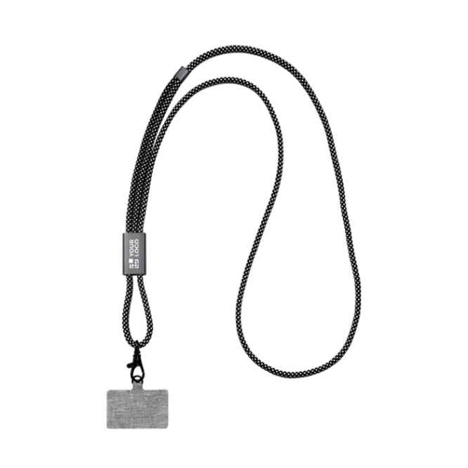 Lanyard de rPET elegante para a capa do telemóvel BrandCharger