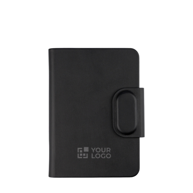 Porta-passaporte com localizador em pele sintética reciclada