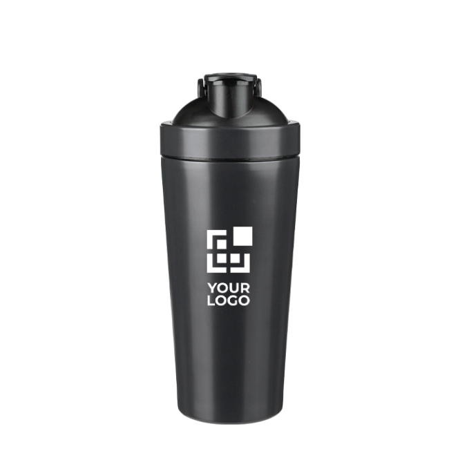 Shaker de aço inoxidável reciclado com bola misturadora metálica 750ml