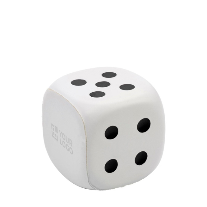 Anti-stress de espuma PU em forma de dado para personalizar