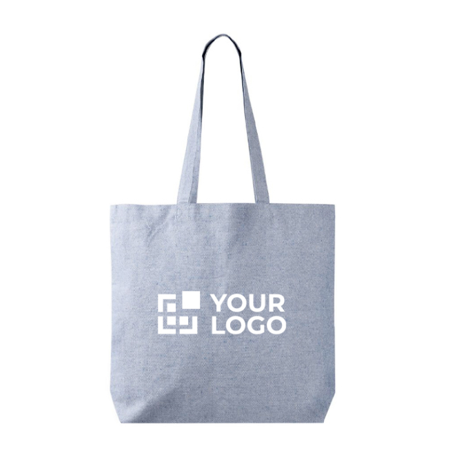 Saco tote de algodão e poliéster com asas compridas 220 g/m²