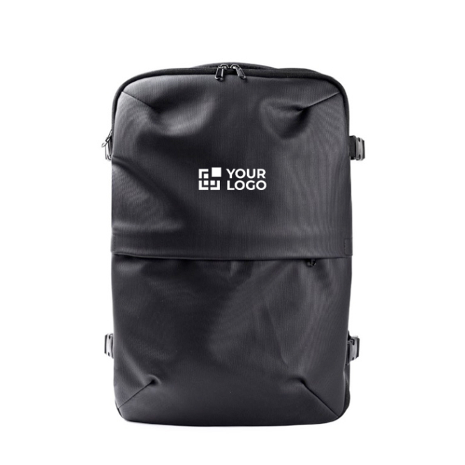 Mochila de couro sintético para viagens com função expansível 30 L