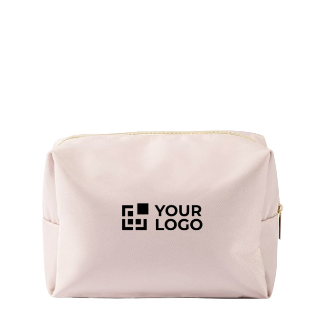 Necessaire resistente de nylon e poliéster de um só compartimento