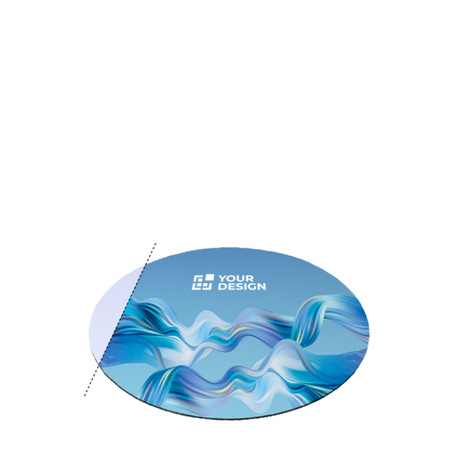 Tapete para o rato redondo para impressão a cor bem garrida