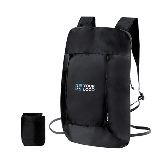 Mochila completamente dobrável de rPET em várias cores