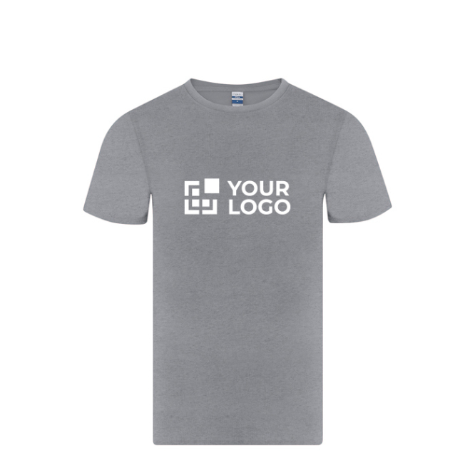 T-shirt de algodão de malha lisa e manga curta para criança 150 g/m²