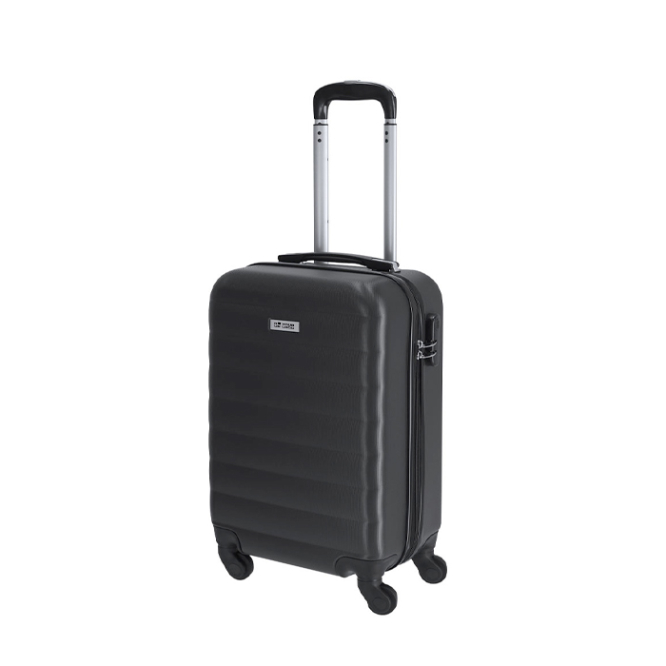 Trolley de 4 rodas com fecho numérico e estrutura de plástico