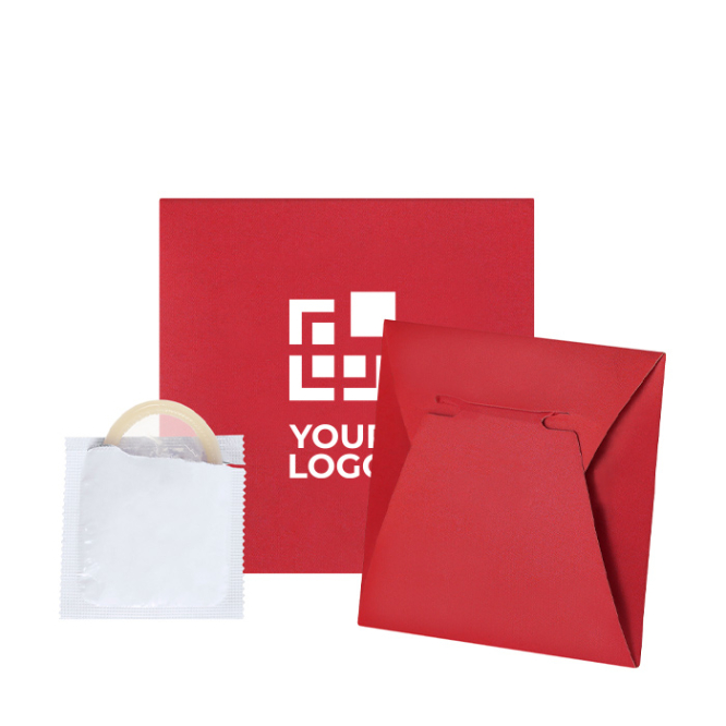 Preservativo de látex em estojo individual para impressão