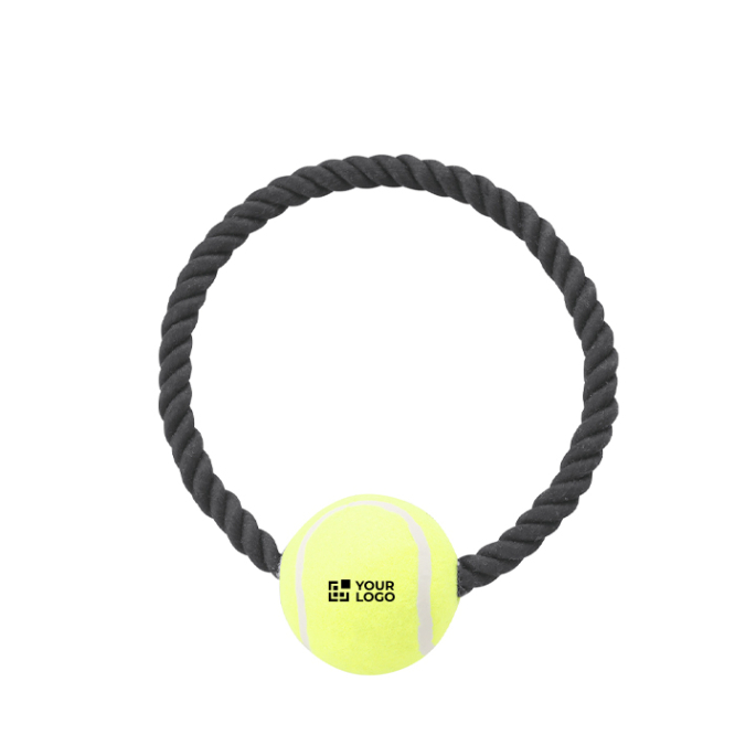 Brinquedo de morder com bola de ténis ideal para cães