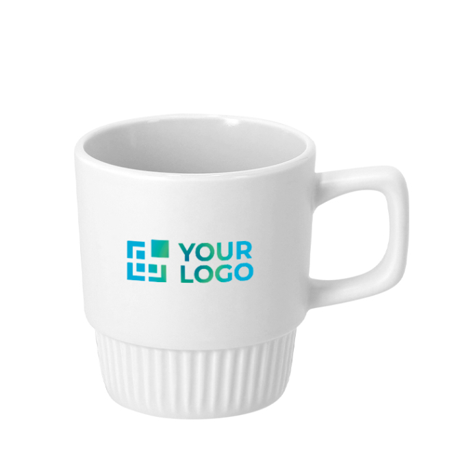 Caneca de cerâmica para sublimação com base biselada 300 ml