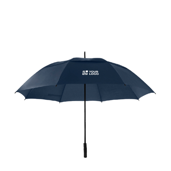 Guarda-chuva de golfe, bolsa a condizer e varetas fibra de vidro Ø130