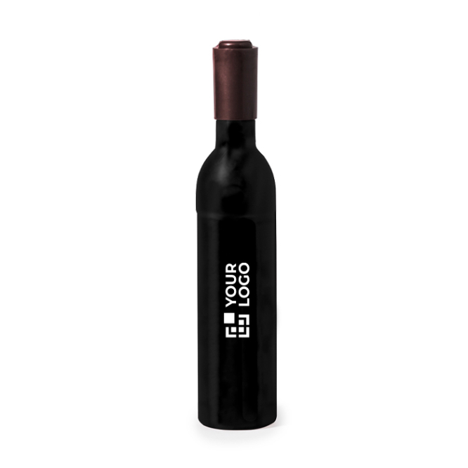 Saca-rolhas magnético em forma de garrafa de vinho com abre-garrafas