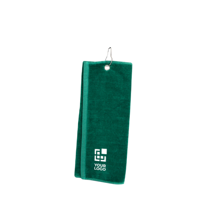 Toalha de algodão absorvente com mosquetão de transporte 40 x 50 cm