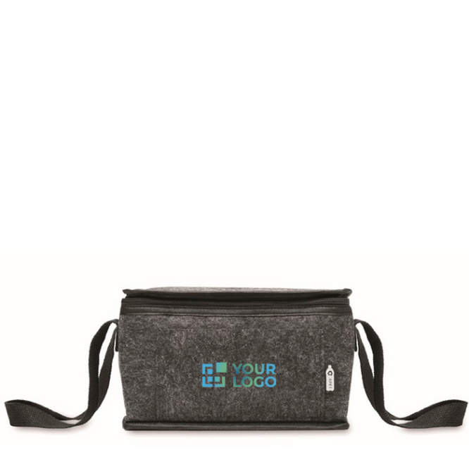Saco térmico pessoal de feltro rPET com bolso frontal 5 L