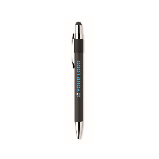 Caneta anti-stress com spinner na parte superior, tinta azul