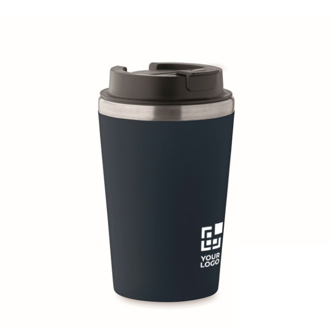 Copo de parede dupla com revestimento de cerâmica no interior 350 ml